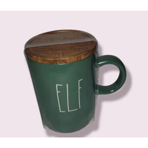 Rae Dunn Green Elf Mug with Lid NEW